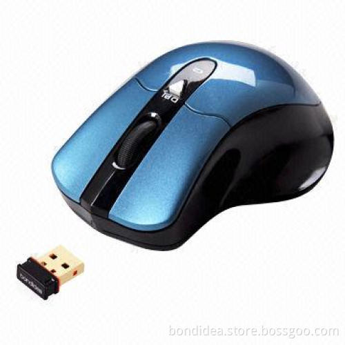 New ergonomic wireless mouse with double channels communication tech, no work delay